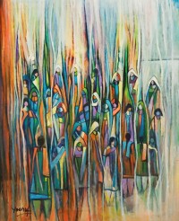 Muhammad Yousuf, 24 x 30 Inch, Acrylic on Canvas, Figurative Painting, AC-MYSF-045